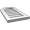 Ekena Millwork Octagonal Top Surface Mount PVC Gable Vent w/ 2"W x 1-1/2"P Brickmould Frame, 12"W x 22"H GVPOT12X2202SN - alternate 2
